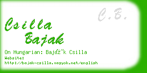 csilla bajak business card